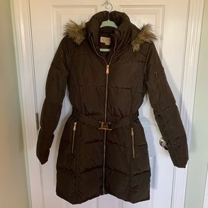 Michael Kors Belted Down Puffer Jacket